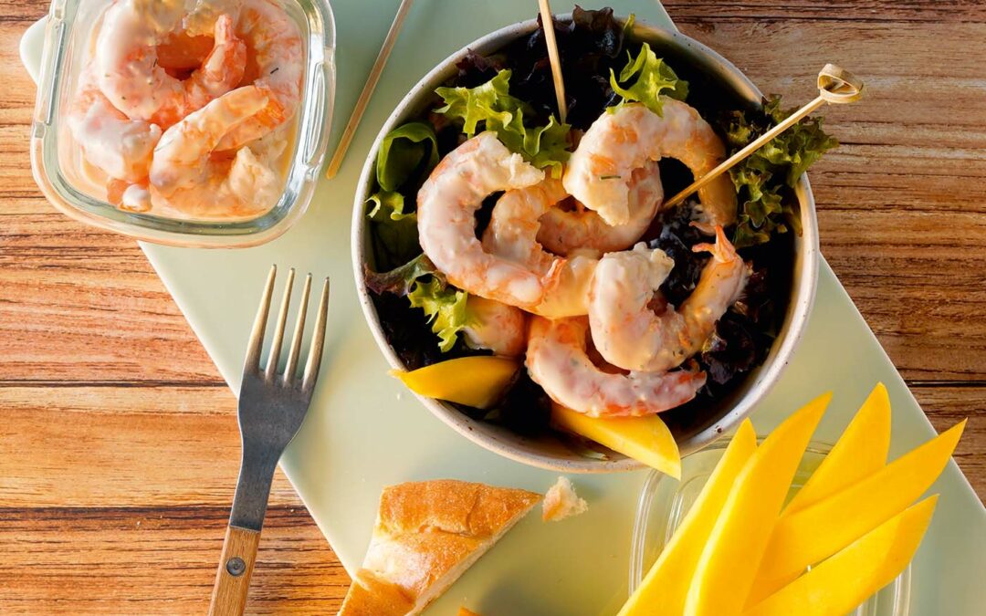 Gambas in Aioli